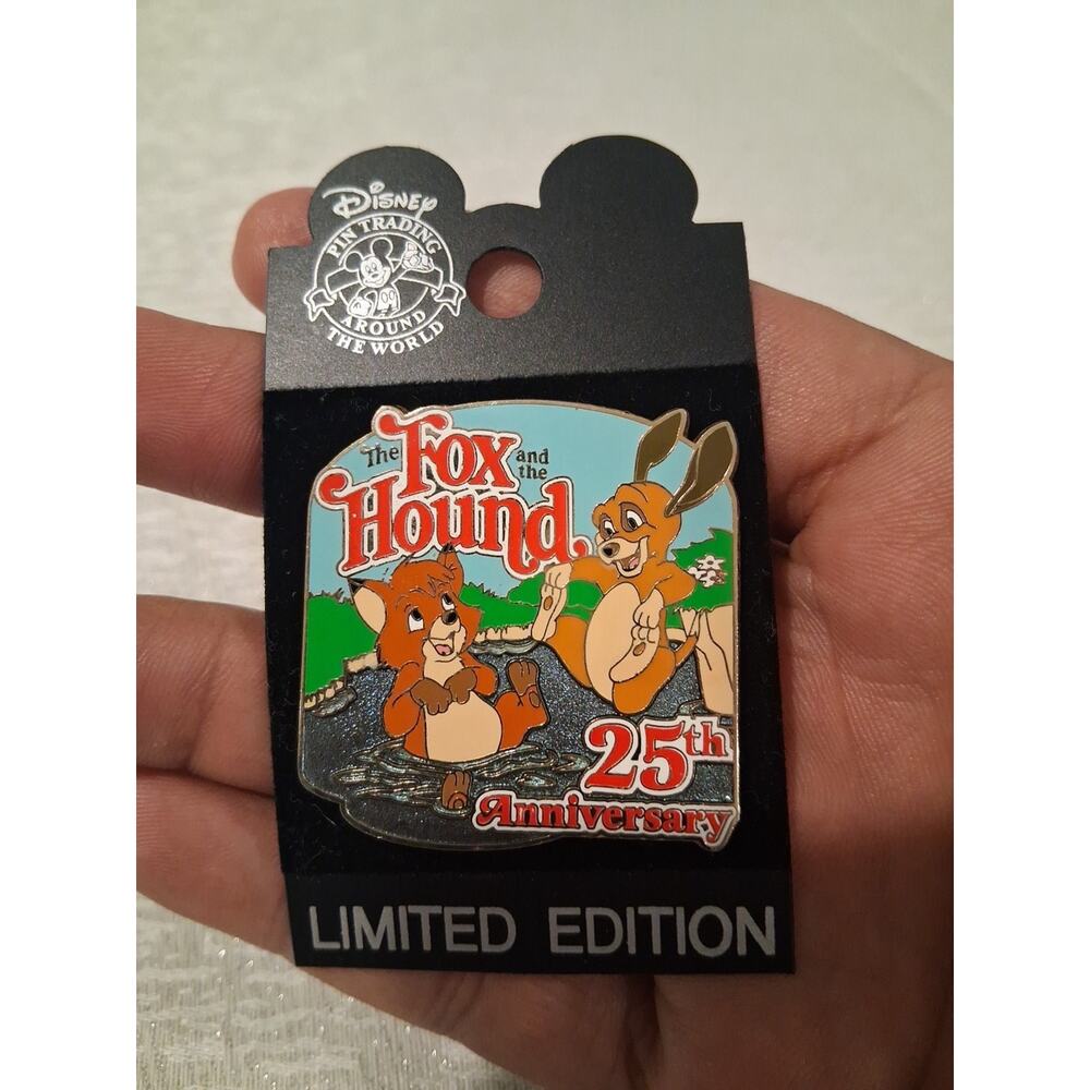 Disney Pin WDW The Fox and the Hound 25th Anniversary Tod Copper LE 1500...